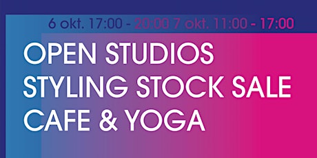 Open art studio, styling stock sale, cafe & yoga primary image