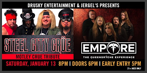 Last Train to Ozz- Ozzy Tribute & Live Wire- Motley Crue Tribute @ THE COVE  Tickets, Sat, Mar 2, 2024 at 7:00 PM
