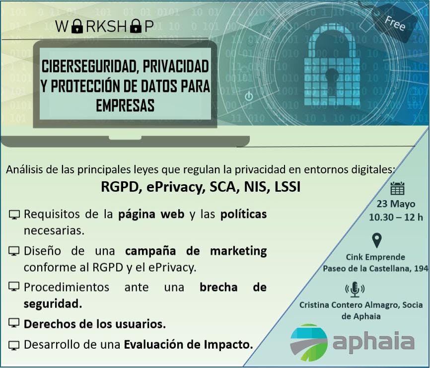 Ciberseguridad, privacidad y protección de datos. Más allá del RGPD