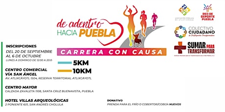 Hauptbild für CARRERA DE ADENTRO HACIA PUEBLA, Carrera con Causa