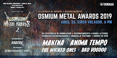 Imagen principal de Osmium Metal Awards 2019