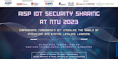 AISP IoT Security Sharing At NTU 2023 primary image