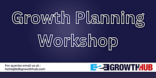 Growth Planning Workshop primary image