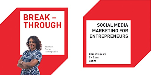 Social Media Marketing for Entrepreneurs | Breakthrough Workshop primary image