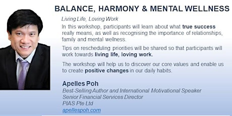 Primaire afbeelding van Balance, harmony & Mental Wellness