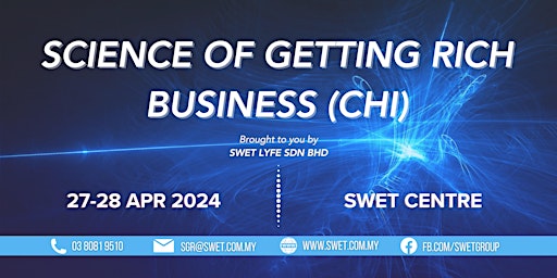 Hauptbild für Science Of Getting Rich (SGR90) Business-Chi (27-28 Apr'24) SWET Damen