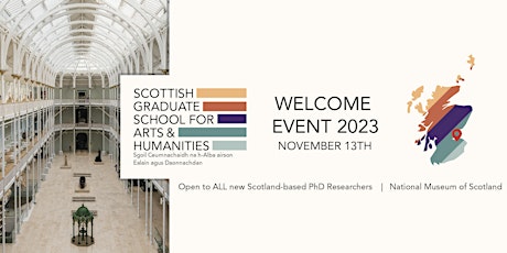 Scottish Graduate School for Arts & Humanities Welcome Event 2023 primary image