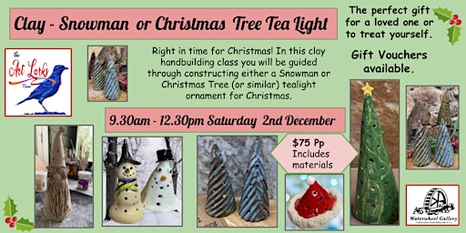 Clay Hand-building - Christmas Tea Light primary image