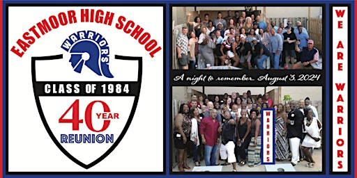 Primaire afbeelding van Eastmoor High School Class of 1984 40th Reunion Celebration