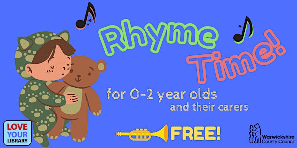 Rhyme Time at  Nuneaton Library. Drop In, No Need to Book.