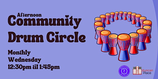 Immagine principale di Afternoon Community Drum Circle at Duncan Place 