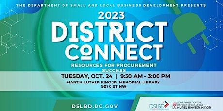 Primaire afbeelding van DSLBD Presents: District Connect 2023