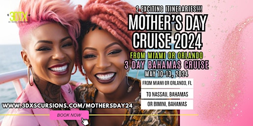 Primaire afbeelding van 3 Day Bahamas Mothers Day Cruise - 2024