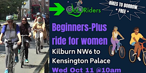 JoyRiders Beginners Plus Ride: South Kilburn to Kensington Palace primary image