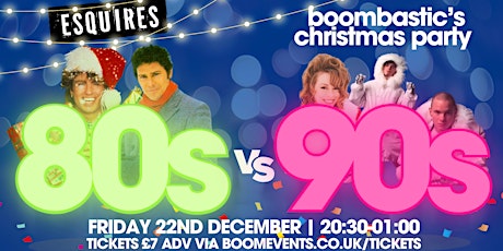 Boombastic's 80s vs 90s Christmas Party! primary image