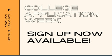 Immagine principale di College Application Week ROUND 2 