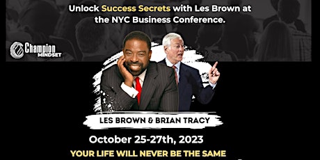 Les Brown & Brian Tracy EVENT NYC THIS WEEK-Thursday is Les & Fri Brian primary image