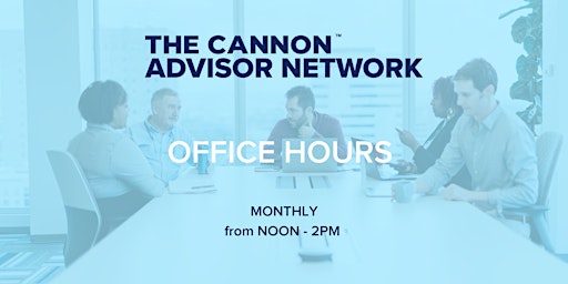 Primaire afbeelding van The Cannon Advisor Network Office Hours - May 2024