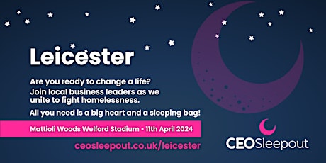 CEO Sleepout Leicester