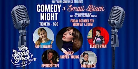 Comedy Night at Small Block - Friday October 6th primary image