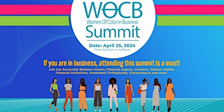 Imagen principal de 2024 Women of Color in Business Summit