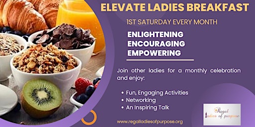 Primaire afbeelding van Elevate Ladies Breakfast Meeting - Virtual Event