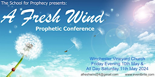 Imagem principal do evento "A FRESH WIND" - Prophetic Conference