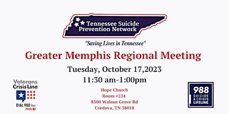 Primaire afbeelding van Greater Memphis TSPN Regional Meeting
