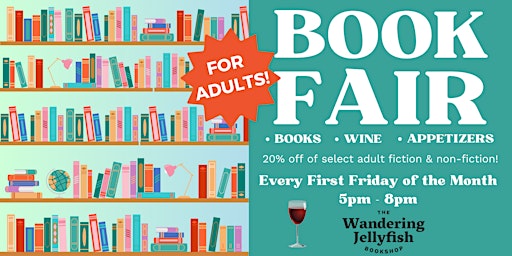 Image principale de First Friday Book Fair for Adults!