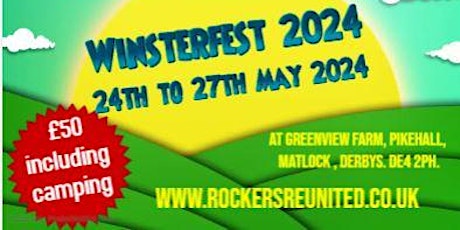 Winsterfest 2024 - Derbys Peak District - May Bank Holiday - Family event