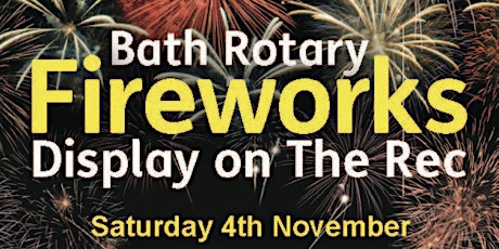 Rotary Club of Bath Charity Fireworks on the Rec 2023 primary image