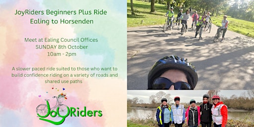 JoyRider Beginners+ Bike Ride:  Ealing to Horsenden Hill primary image