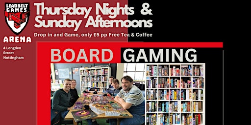 Imagem principal do evento Thursday Night Board Game Social