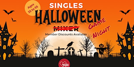 Immagine principale di Singles Halloween Game Night (Ages 35 to 55) 
