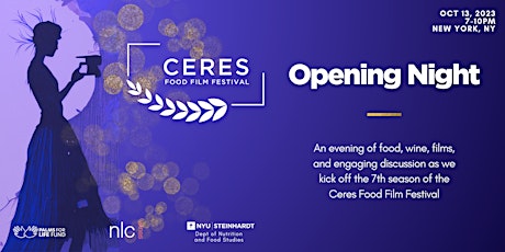 Imagen principal de CFFF 2023 Opening Night Screening + Panel + Sustainable Bites + Wine