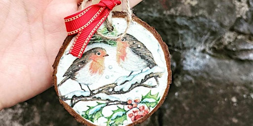 Decoupage Christmas Ornament Workshop - Join Our 1Hour Workshop Ballymoney primary image