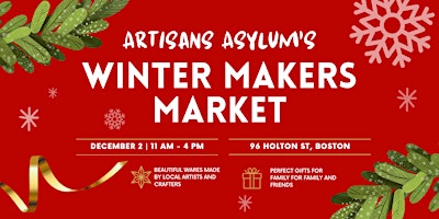 Imagem principal do evento Artisans Asylum's Winter Makers Market