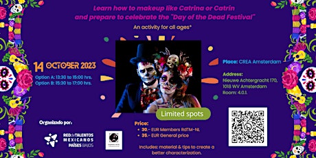 Imagen principal de Day of the Dead make up workshop / Taller de maquillaje Día de Muertos