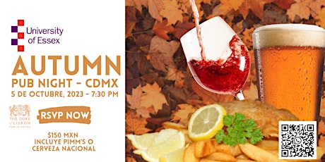 Imagen principal de Autumn Pub Night - Essex Alumni MX in Mexico City