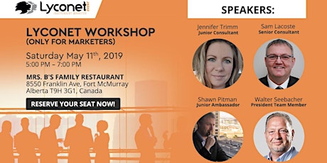 Lyconet Workshop (Marketers Only): Fort McMurray, AB - May 11, 2019 primary image