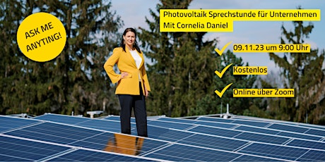 Hauptbild für Photovoltaik Sprechstunde für Unternehmen