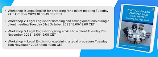 Collection image for Legal English for client meetings Workshop Series