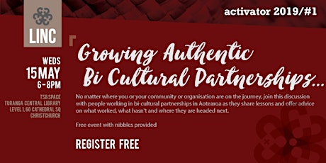 2019 LinC Activator Speaker Series #1: Growing Authentic Bi-cultural Partnerships primary image