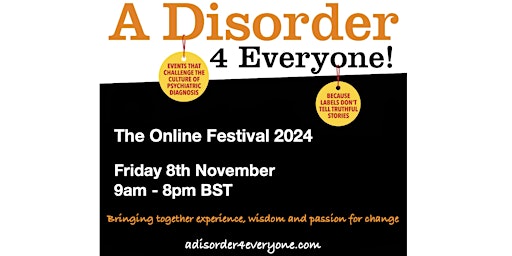 Imagen principal de A Disorder for Everyone!  - The Online Festival 2024