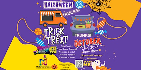 TRUCKS, TRUNKS & TRICK OR TREAT Halloween PopUp with MetIcPowerCo primary image