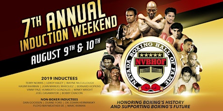 Imagem principal do evento Nevada Boxing Hall of Fame 7th Annual Induction Ceremony GA Ticket (Non Dinner Ticket)