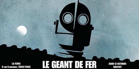 Imagem principal do evento Cinéclub Fémis : LE GEANT DE FER