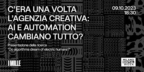 C’era una volta l’agenzia creativa:  AI e automation cambiano tutto? primary image