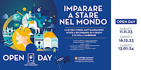 Immagine principale di Licei Opera Sant'Alessandro / Open Day 2023 - 2024 
