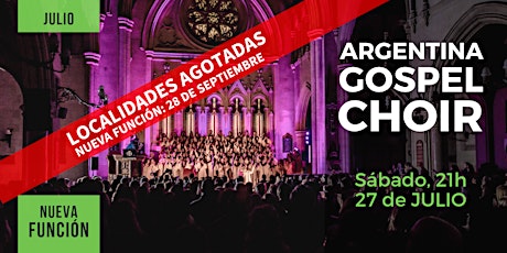 Imagen principal de Argentina Gospel Choir · 27/Julio, 21hs.